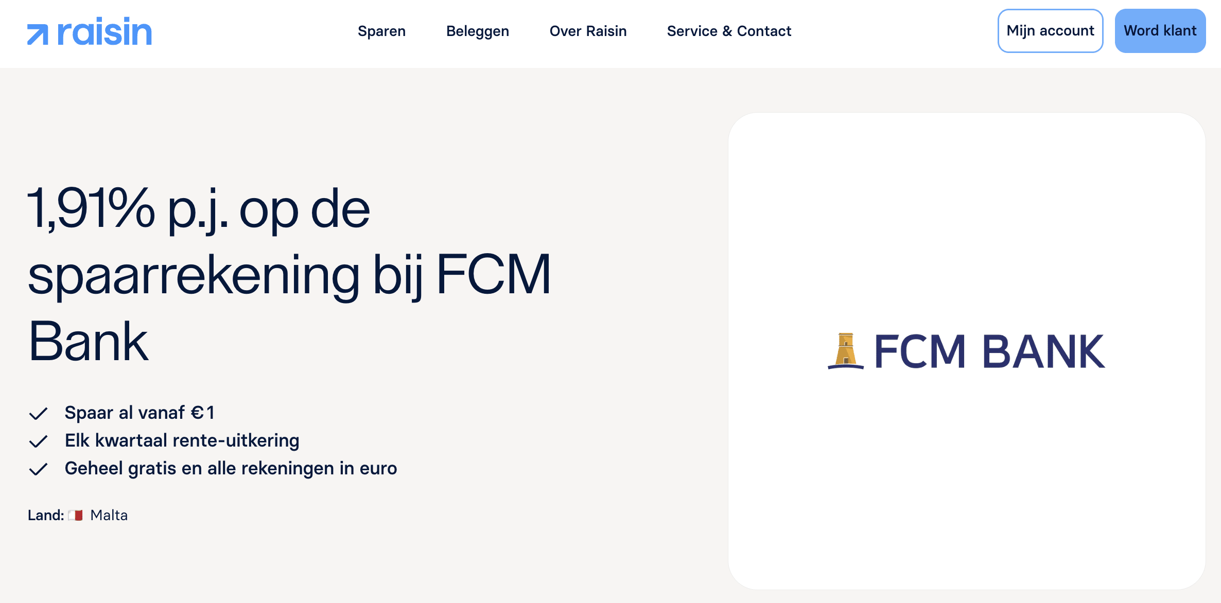 FCM Bank review en ervaringen