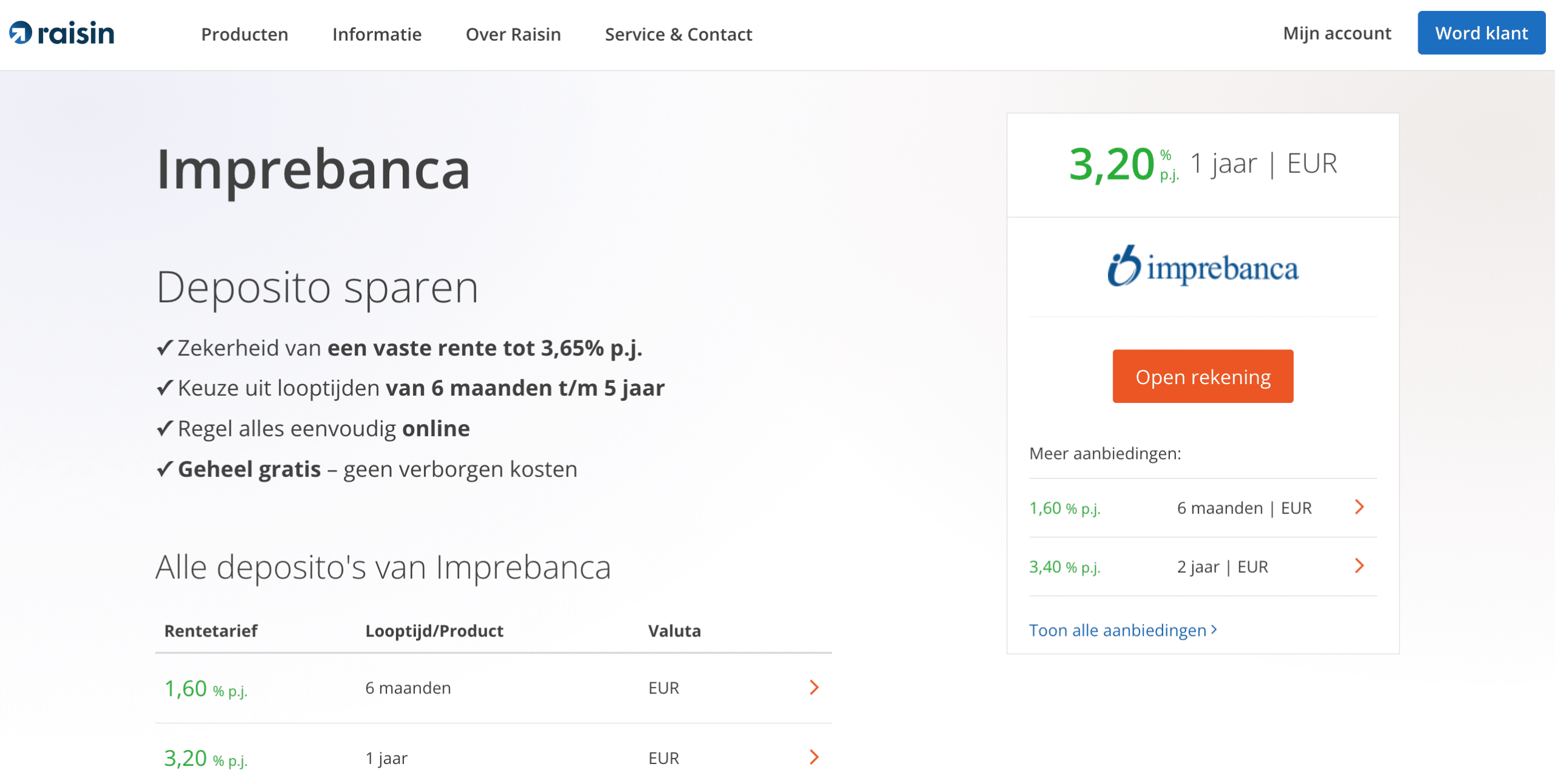 Imprebanca ervaringen