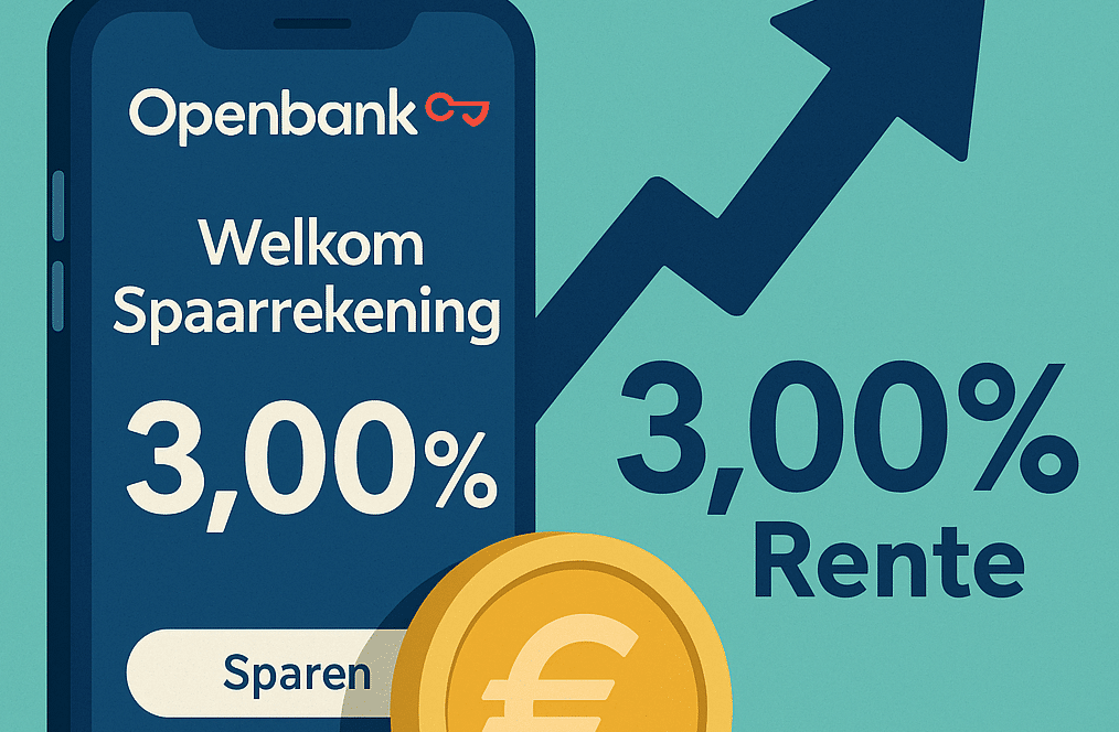 openbank welkom spaarrekening rente verhoging 3 procent