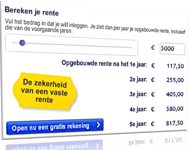 klimrente berekening sns bank