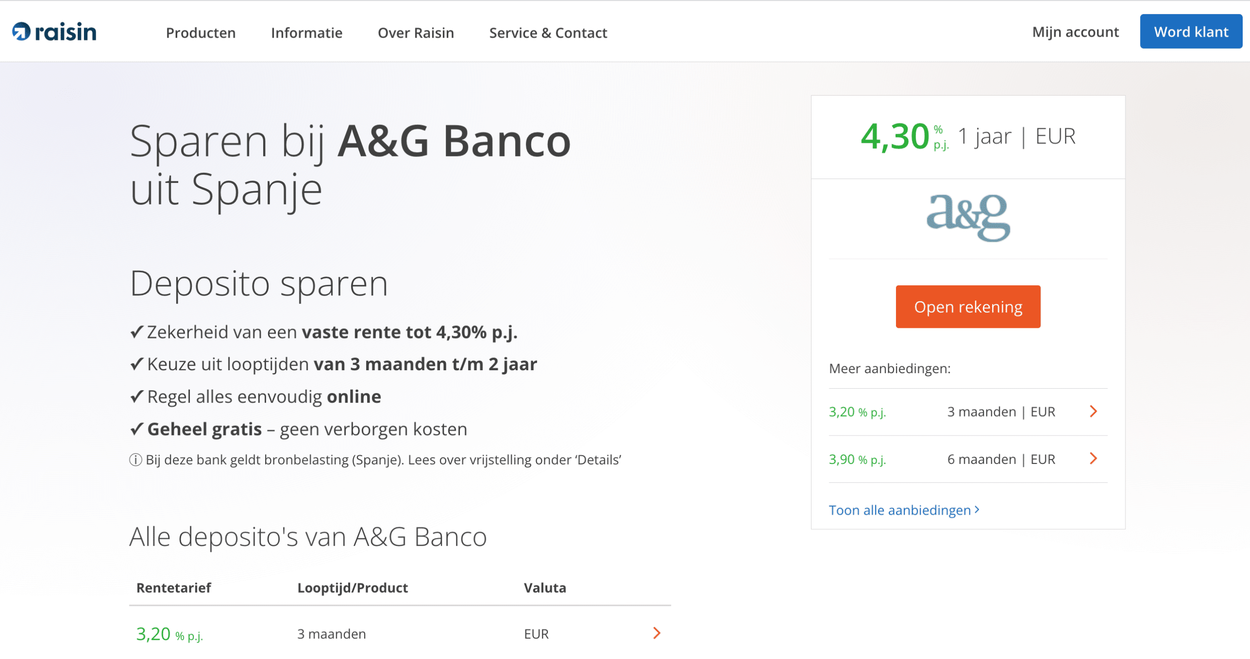 A&G Banco review en ervaringen
