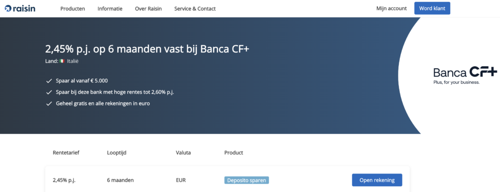 banca cf+ review en ervaringen