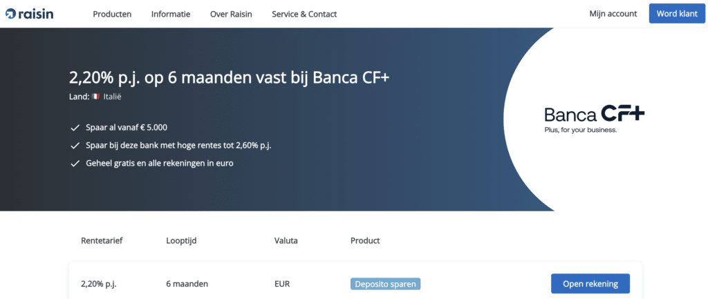 banca cf+ review en ervaringen