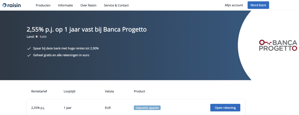 banca progetto review en ervaringen
