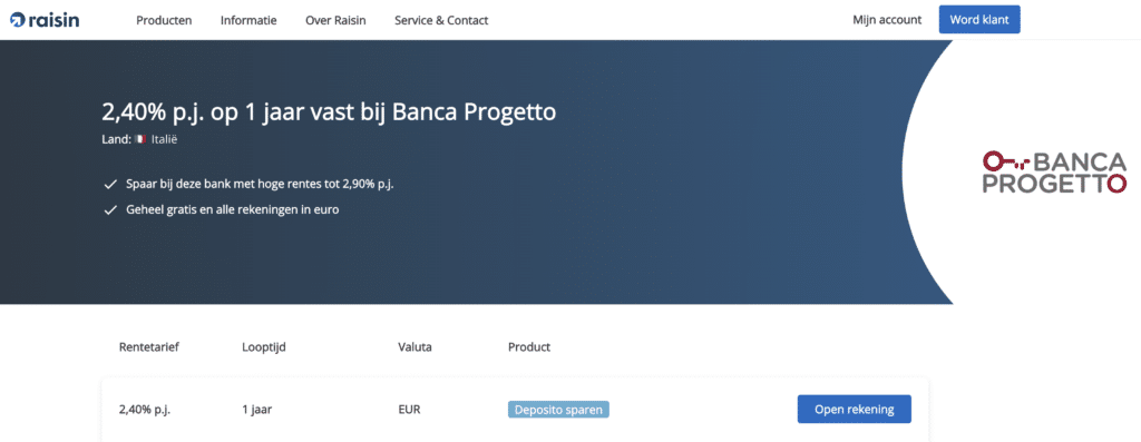 banca progetto review en ervaringen