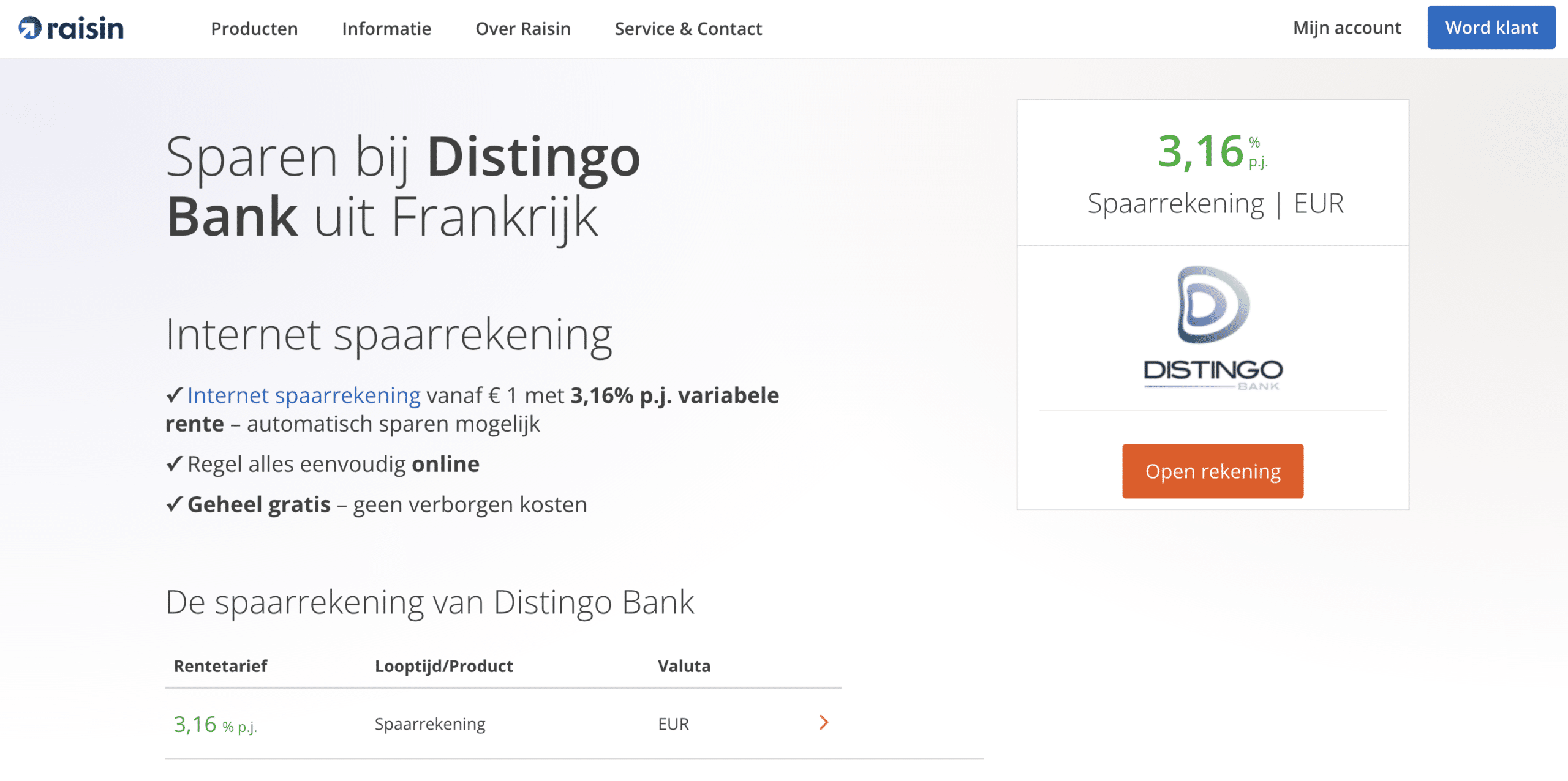 distingo bank review en ervaringen