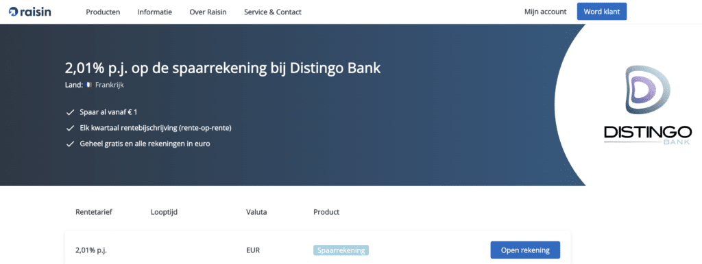 distingo bank review en ervaringen