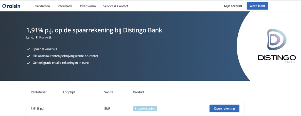 distingo bank review en ervaringen