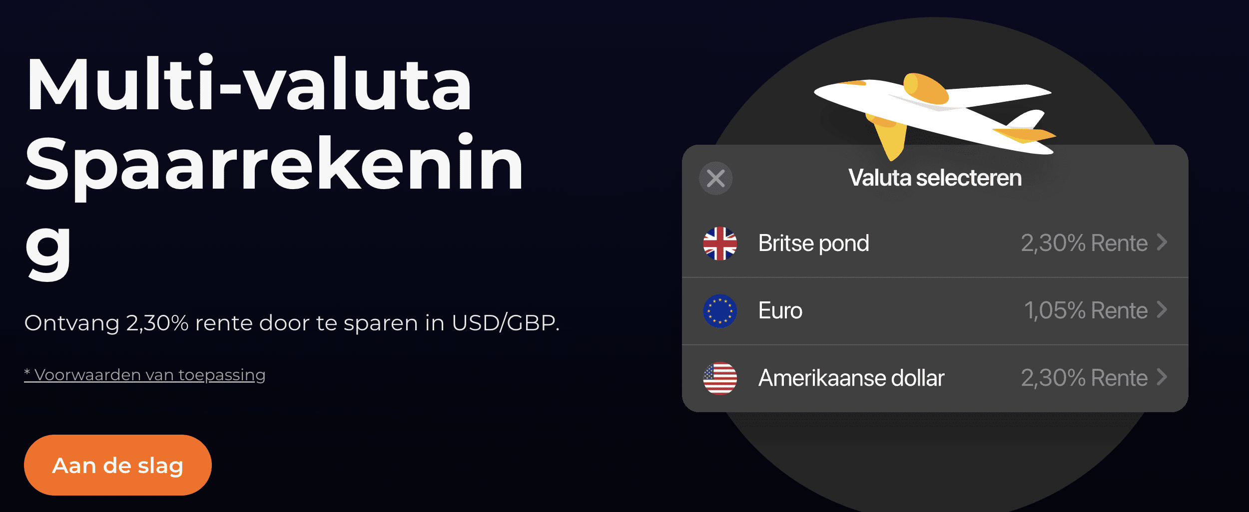 multivaluta spaarrekening dollar
