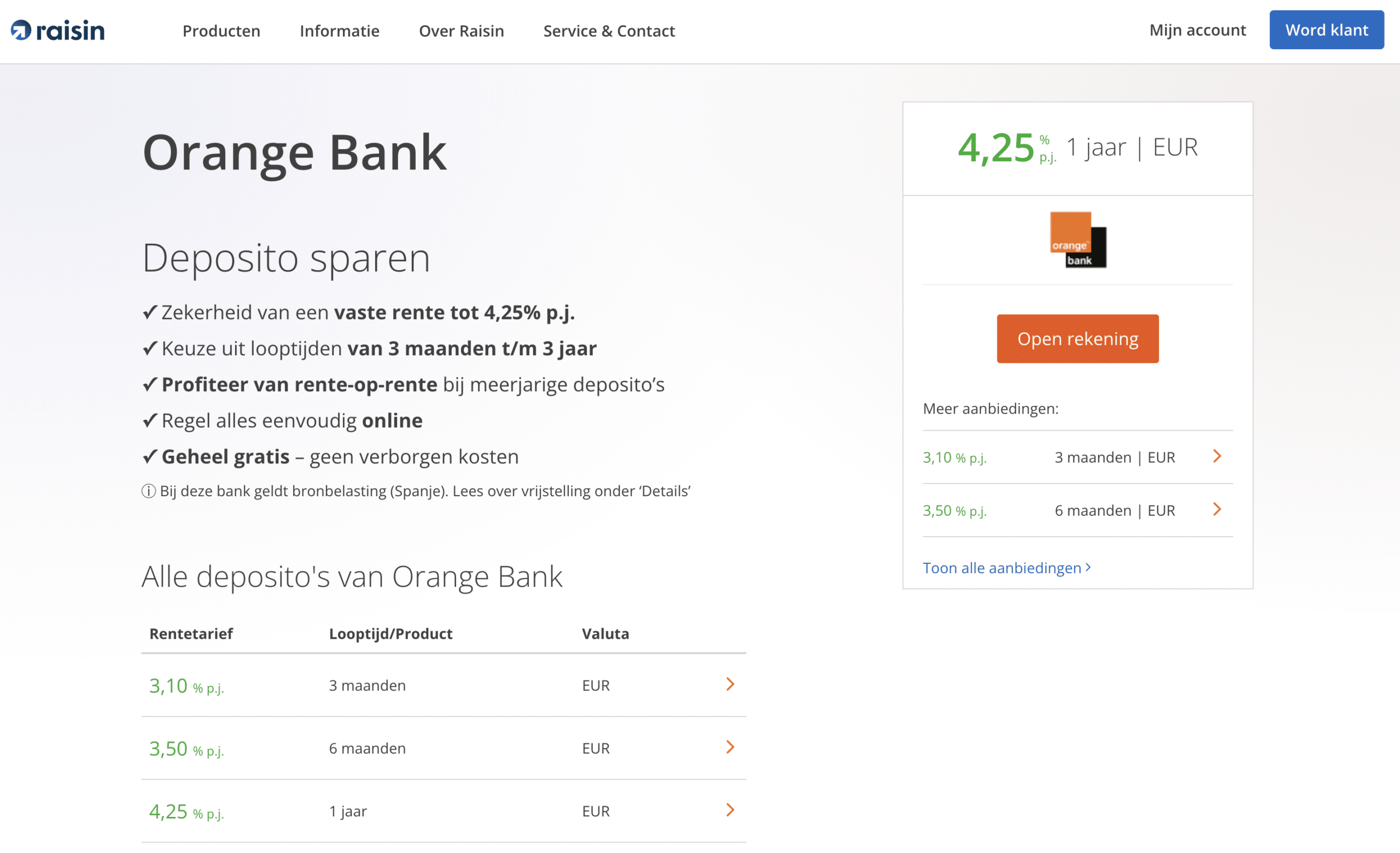 orange bank review en ervaringen 2023