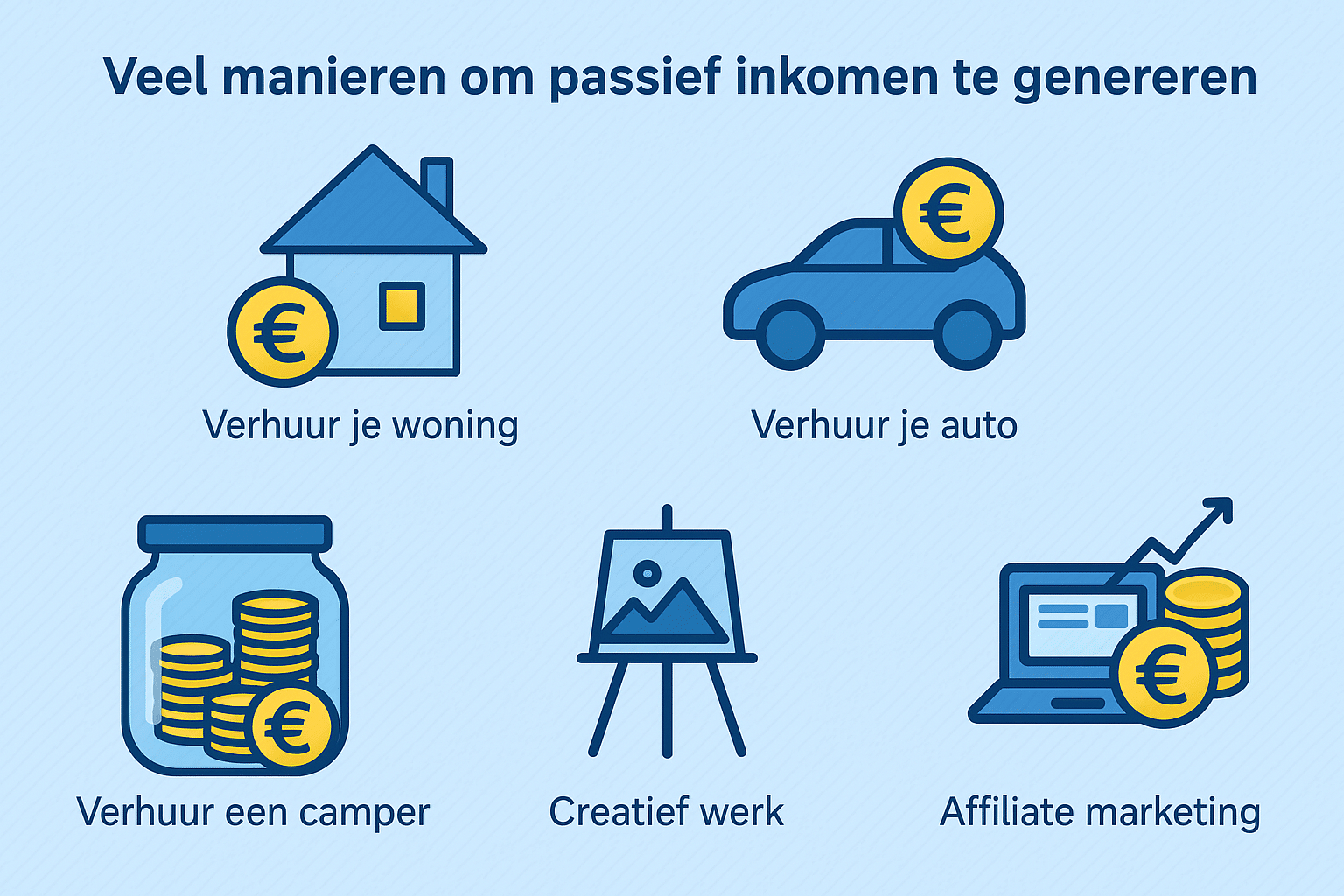 veel manieren om passief inkomen te genereren