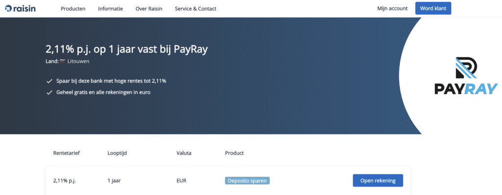 payray bank review en ervaringen