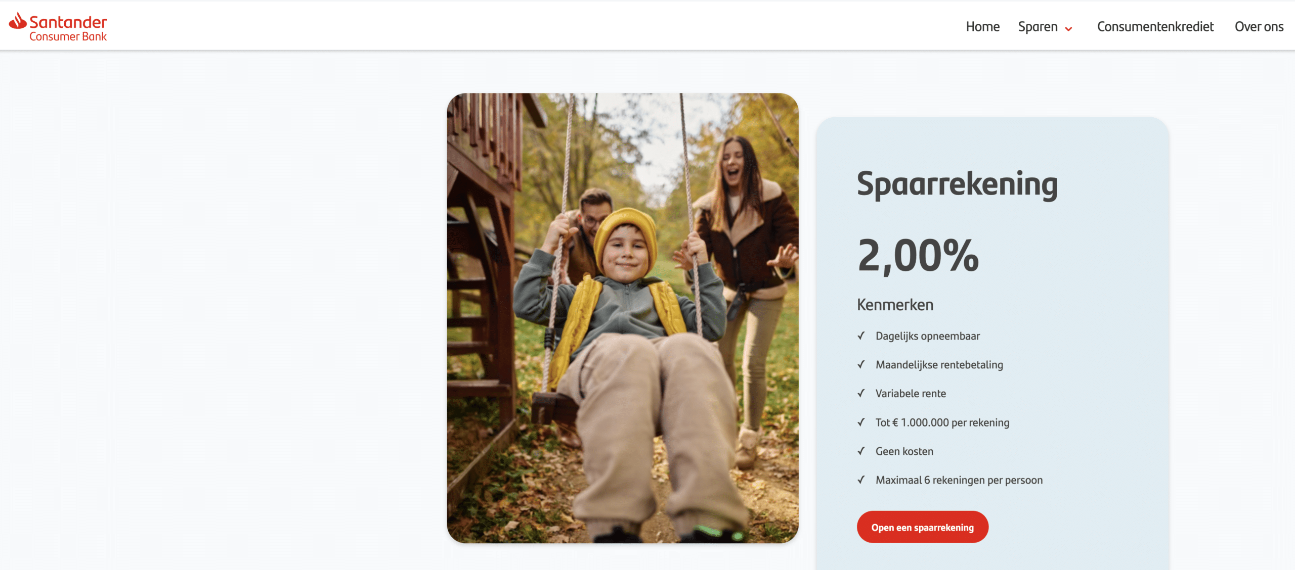santander review spaarrekening