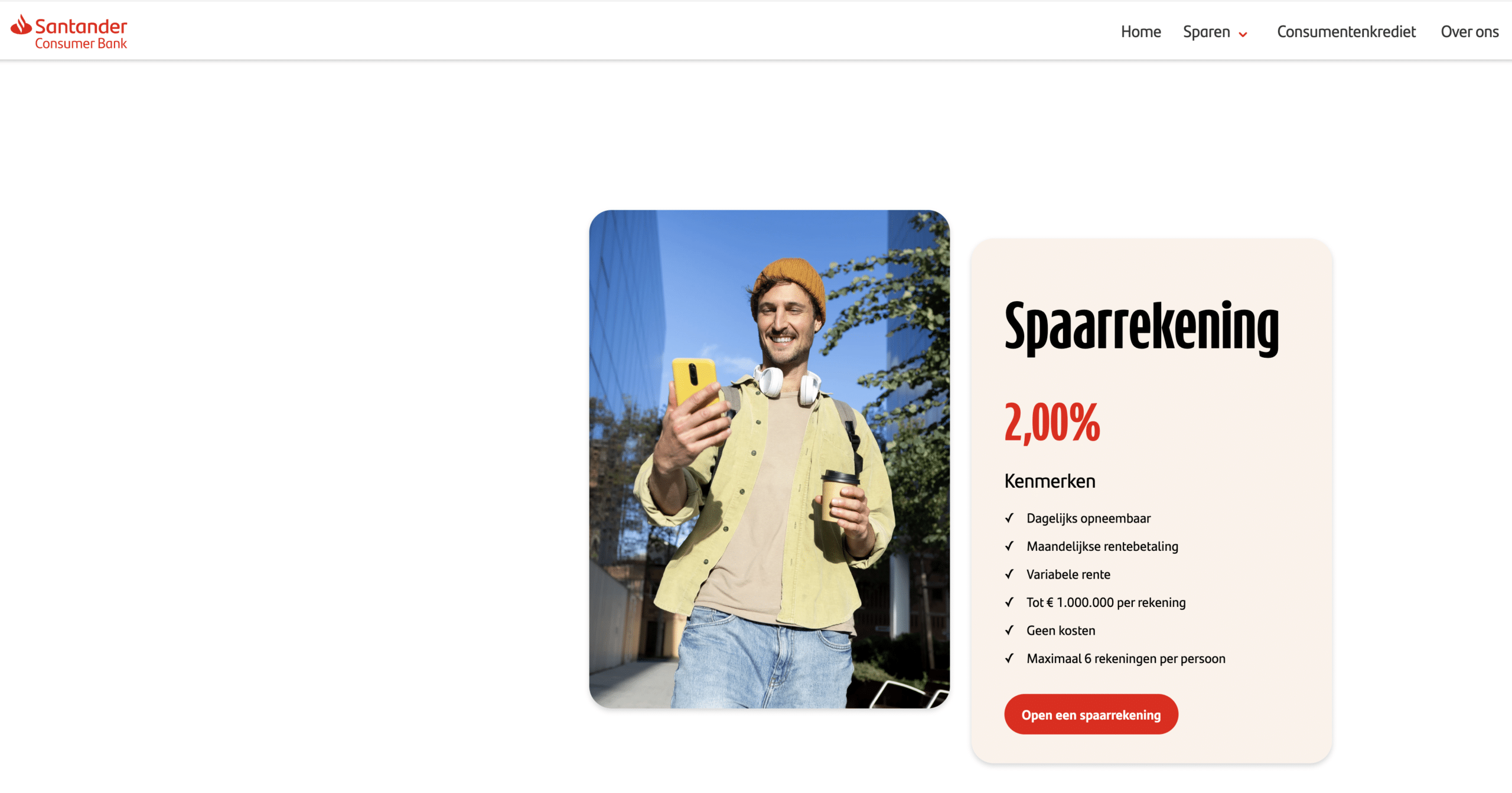 santander review spaarrekening