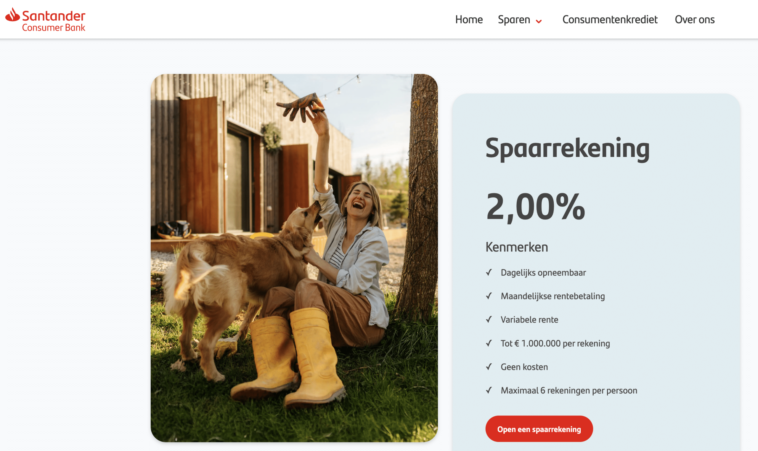 santander review spaarrekening